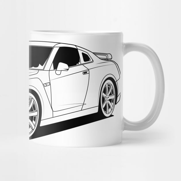 jdm gtr r35 legend 1 black print by R.autoart